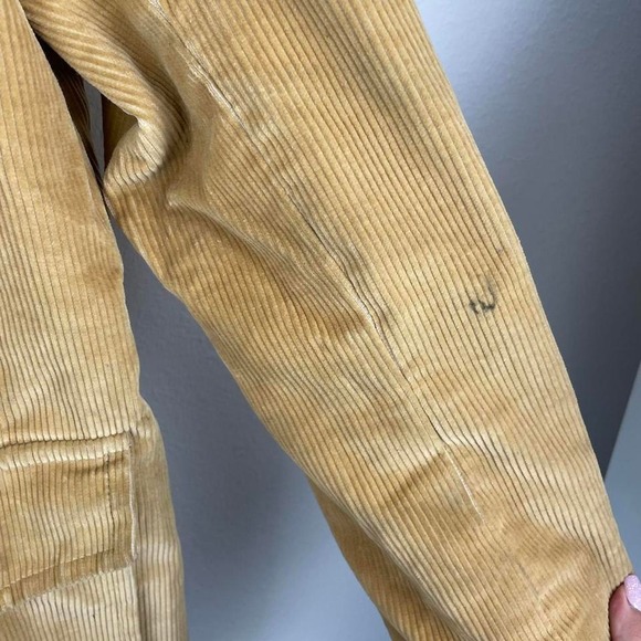 Vintage 70s Western Style Corduroy Sherpa Lined Belted Coat - Picture 6 of 8